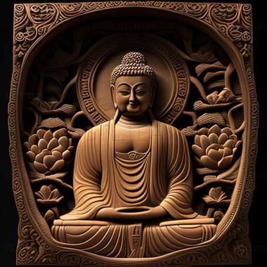 3D model Shakyamuni Buddha (STL)